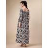 Женское длинное платье из крепа с цветочным принтом Sheetal Associates