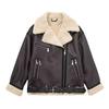 Women's Autumn/Winter Casual Loose Pu Leather One Piece Jacket