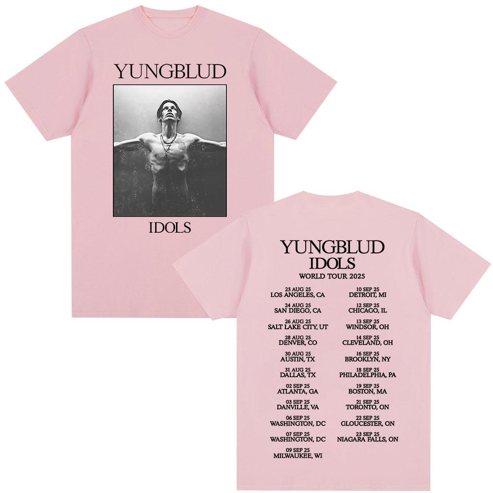 Yungblud IDOLS Album Tour T Shirts Fan Gifts Unisexs Women Clothing Hip Hop Short Sleeve Tshirts Oversized Summer Cotton Tshirt