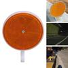 Driveway Lane Reflector Marker Round Sign for Outdoor Traffic Safety