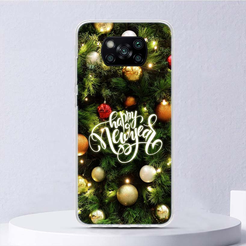 Merry Christmas Tree Snow Soft Case For Xiaomi Poco X7 X6 X5 X4 X3 Nfc F7 Ultra F6 F5 Pro Phone Cover F4 Gt F3 M5S M4 M3 M5 M6 C