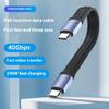 Надежный кабель USB C на USB C, 240 Вт, быстрая зарядка, 40 Гбит/с, передача данных, поддержка дисплея 8K, выход 240 Вт, кабель USB4