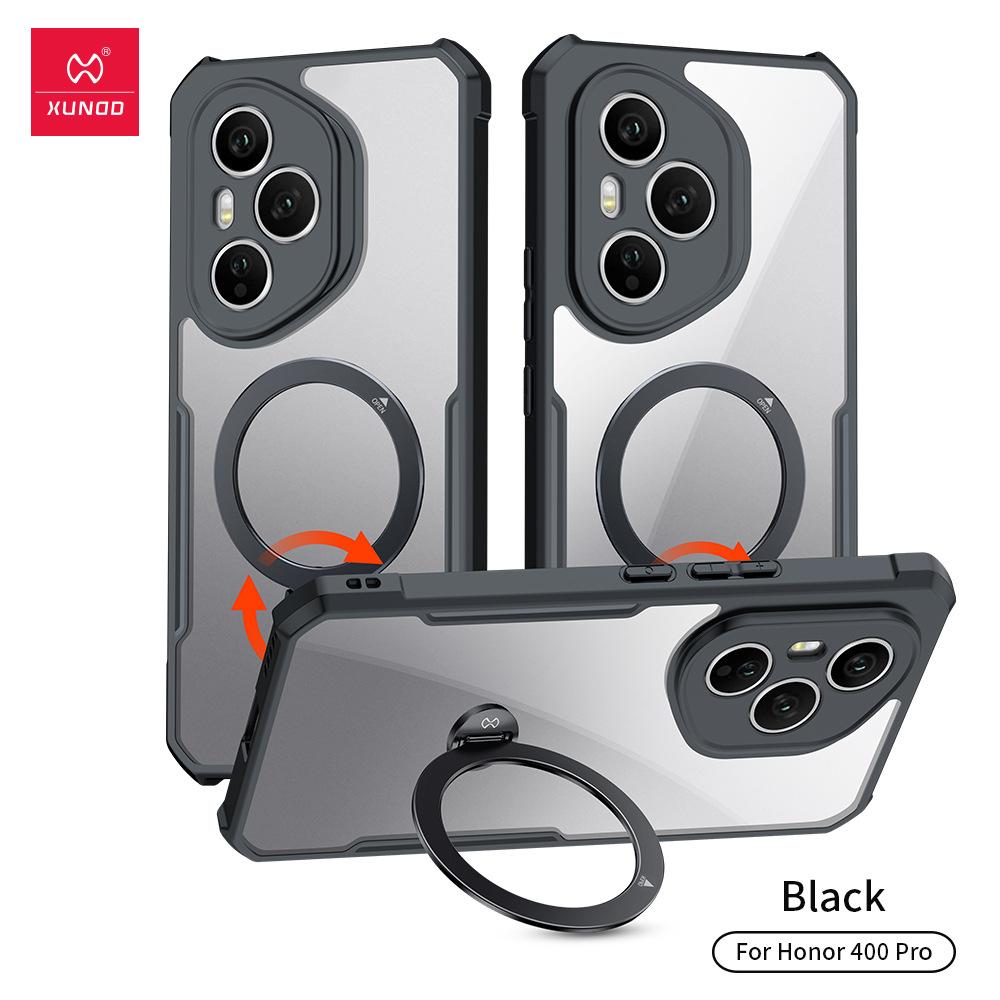 For Huawei Honor 400/Honor 400 Pro Case XUNDD 360° Rotatable Magnetic Holder Phone Cover Airbag Shockproof Bumper Luxury Casing