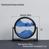 3D Dynamic Sand Art Ornament for Living Room - Round Flowing Sand Painting Home Craft Birthday Gift
