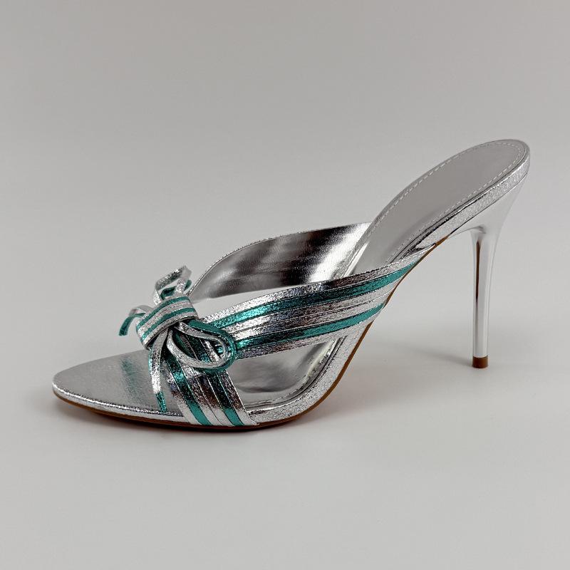 2025 Женские универсальные босоножки и шлепанцы с перекрестными ремешками, круглым носком и высоким каблуком - Мода весна/осень, доступны большие размеры