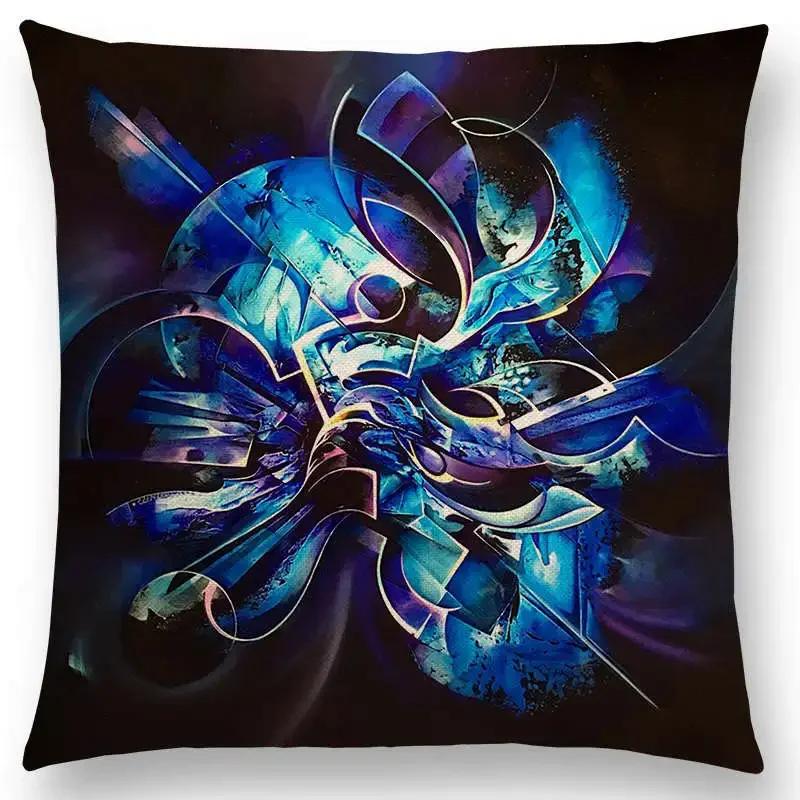 Новая d напечатанная великолепная абстрактная картина скульптура таинственный узор фантастическая наволочка для дивана наволочка для подушки