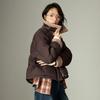 Chuyu Women's 2025 Winter Plush Color-block 90% Down Jacket