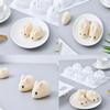 3D Rabbit Soap Mold Silicone Mould DIY Candle Mold Mould Molds Tools Dessert Pudding Making Cak M3N7