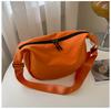 Bag Women's 2024 New Spring and Summer Tide Korean Version Large-capacity Messenger Bag Casual and Lightweight Oxford Cloth Simple Dumpling Bag