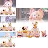 Adorable 6 Piece Lina Bell Cute Fox Pvc Figurine Set For Car Decor And Collectibles