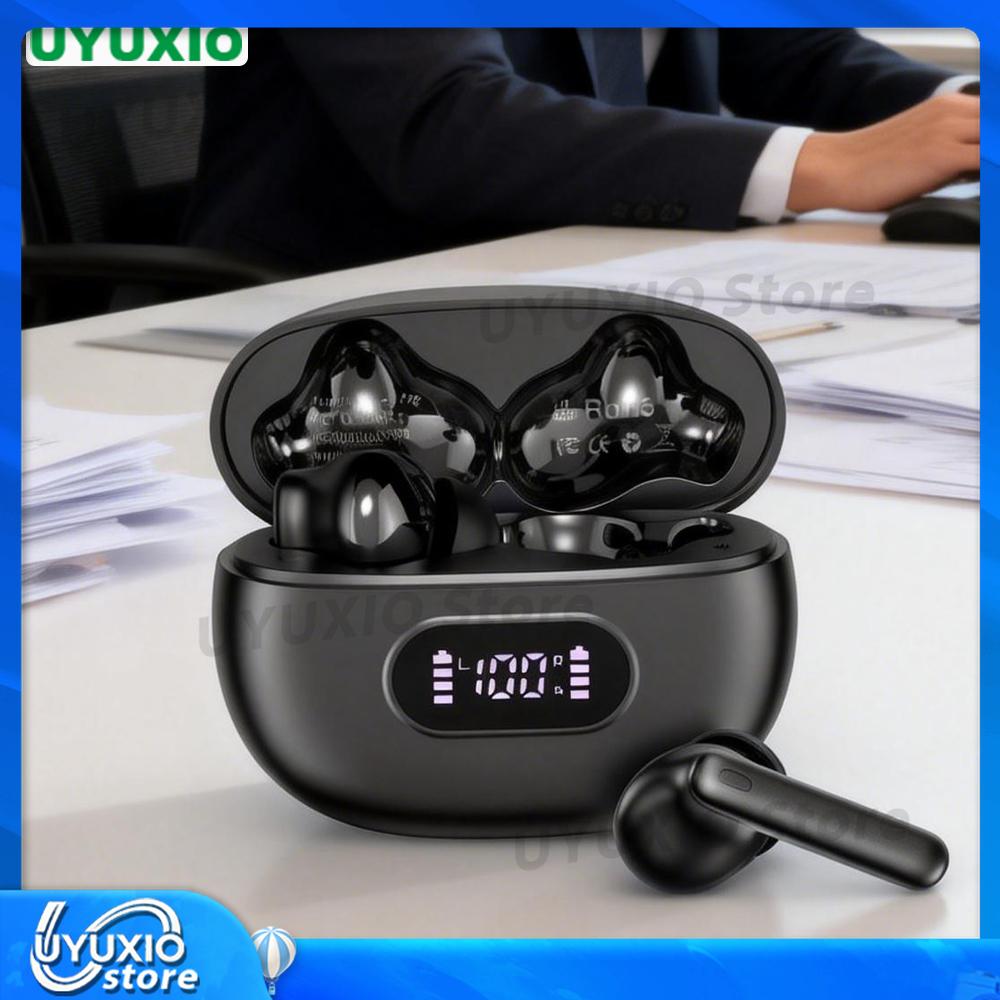 UYUXIO Real Time AI Translating Ear Buds with 144 Languages TWS Online Translation Headphone Earphone EarBuds with Screen New
