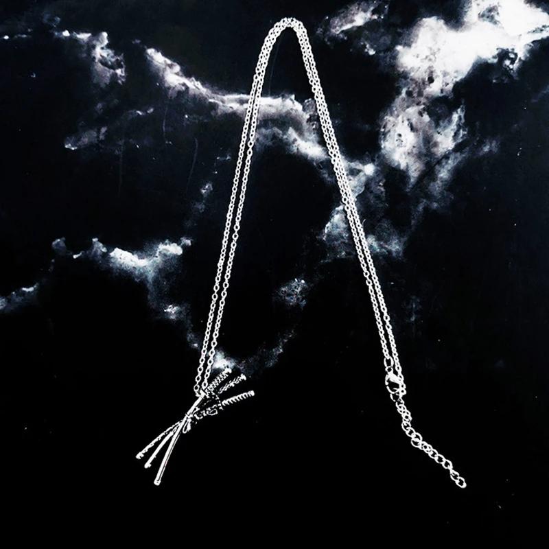 Крутое аниме-ожерелье с кулоном Ророноа Зоро «Три меча» Косплей Аниме Поток трёх мечей Кулон Аксессуары