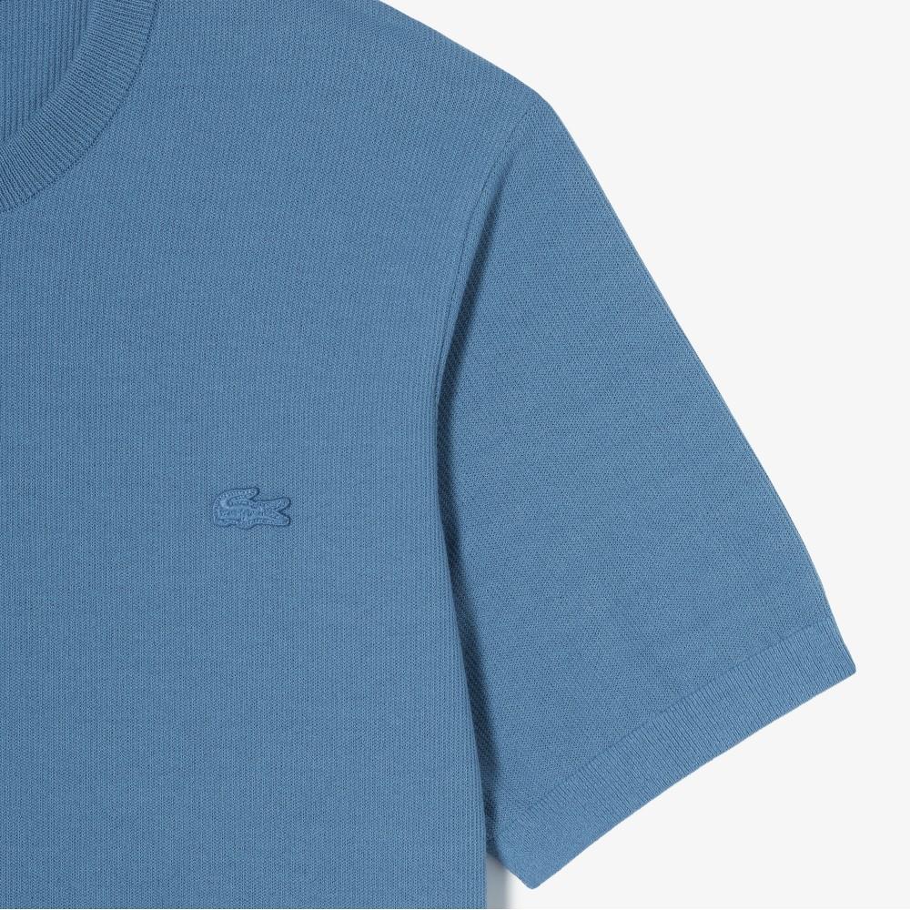 [lacoste] Men's Solid Short-Sleeve Crew Neck Pullover AH324E-56G776