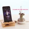 Bamboo Mobile Phone Holder Physical Sound Reinforcement Amplifier Compatible with iPhone iPad Andriod Smartphones