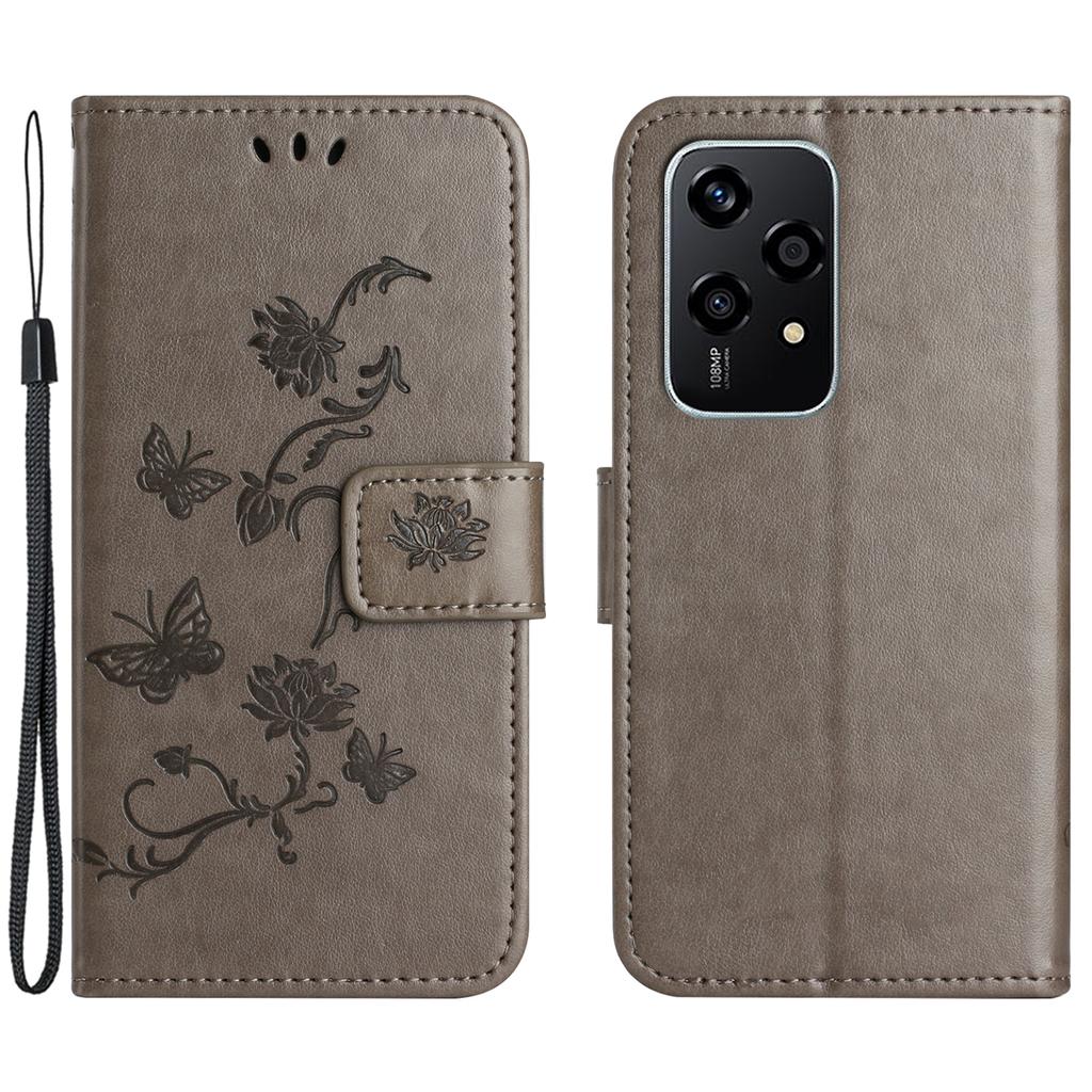 For Honor 200 Lite Case Butterfly Flower Leather Wallet Book Stand Phone Cover