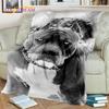Cartoon French Pit Bull Dog Pet 3D Blanket,Soft Throw Blanket for Home Bedroom Bed Sofa Picnic Travel Office Cover Blanket Kids