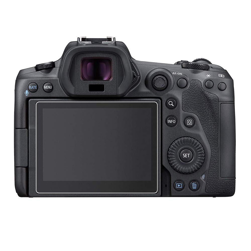 Zshion Tempered Glass Screen Protector for Canon EOS High 9H Hardness R5, Transmittance, Bubble-Free, Fingerprint-Resistant, (Transparent)