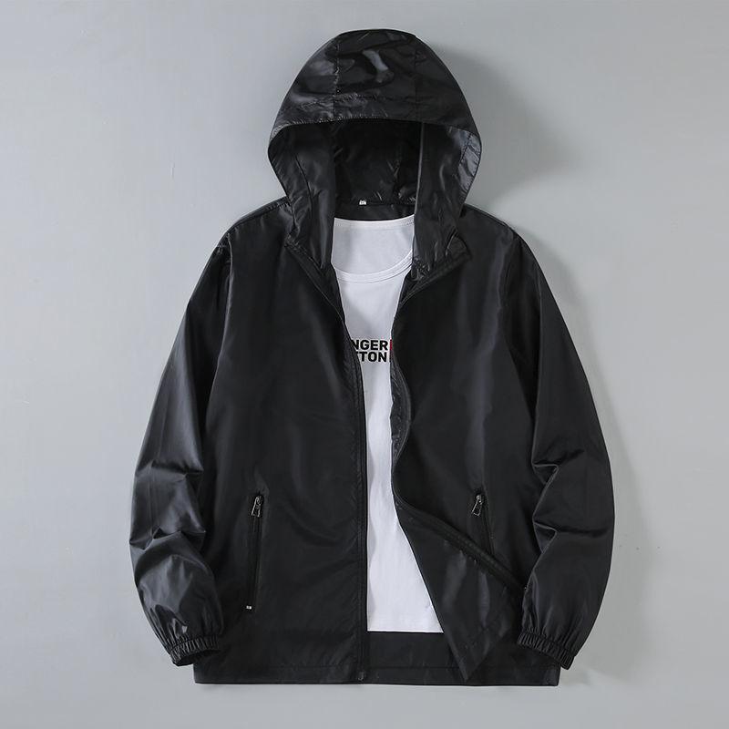 Korean Version Leisure Versatile Thin Style Breathable Hooded Comfort Loose Fitting Men's Sun Protection Clothing Summer