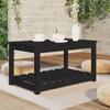 VidaXL Table de jardin noir 82,5x50,5x45 cm bois massif de pin 824138