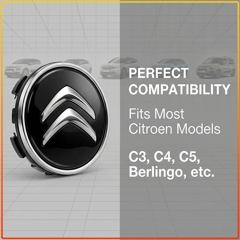 4Pcs 60MM Car Wheel Center Cap Emblem Hub Covers Badge Auto Accessories For Citroen C2 C3 C4 C5 C6 C1 DS3 DS4 DS5 DS7 Xsara Berlingo Saxo Picasso