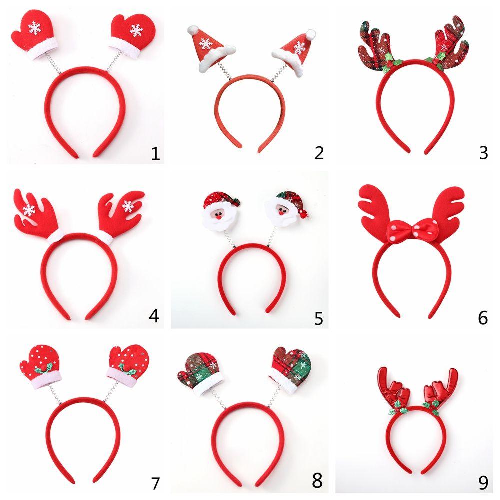 Ornaments Tree Antlers Reindeer Headwear Christmas Headbands Christmas Decorations Xmas Hairband
