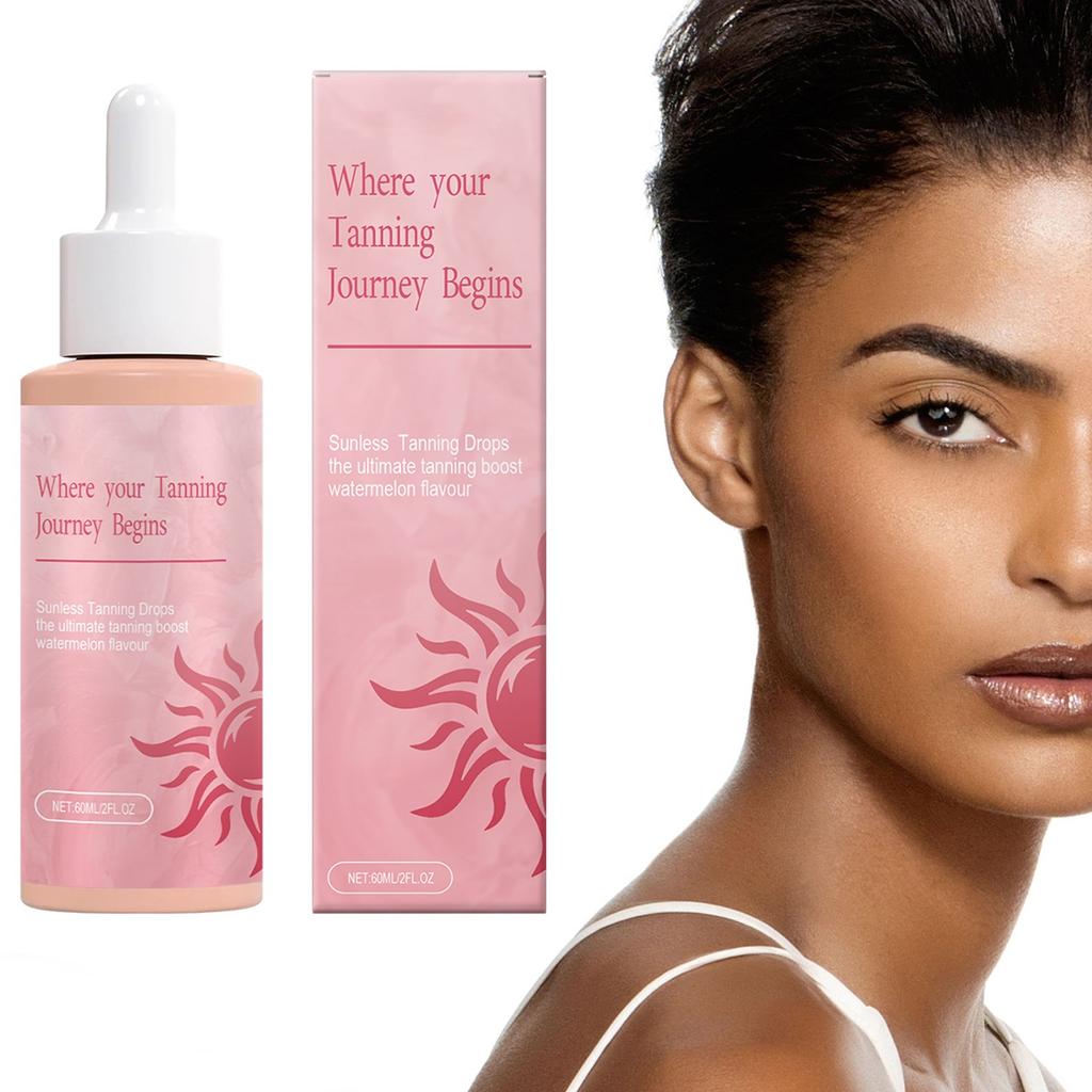 Несмываемые капли для загара без солнца, способствующие здоровью кожи и пигментации 60 мл