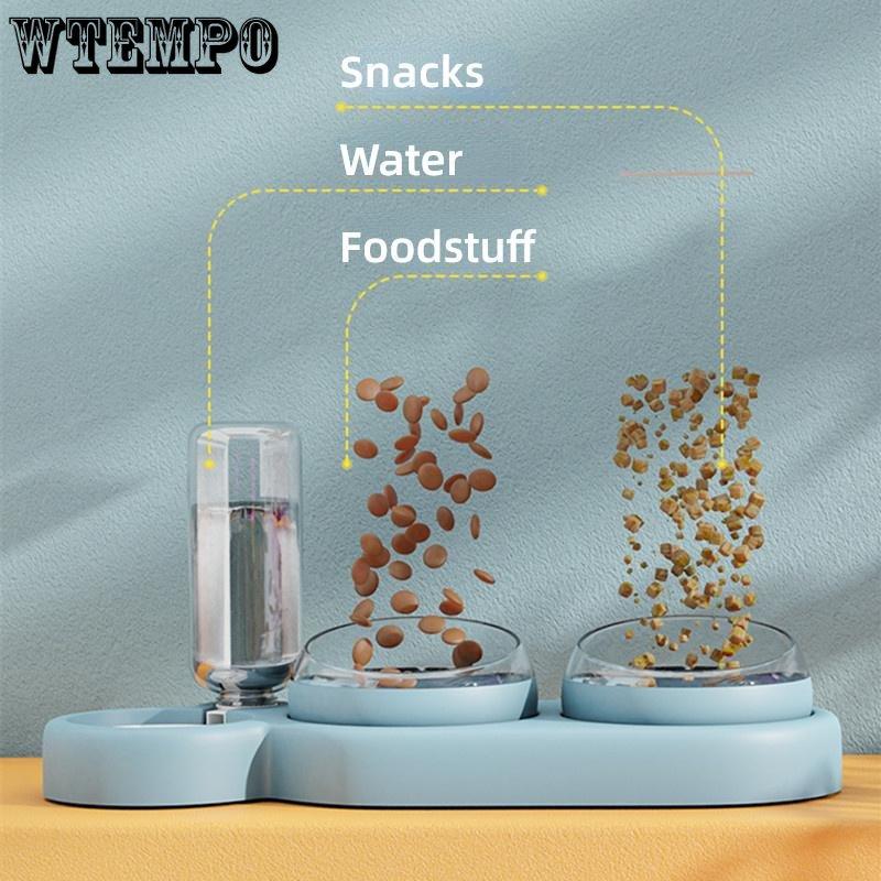 WTEMPO Миска для домашних животных, автоматическая кормушка для собак, кошек, миска для еды, контейнер для питья, приподнятая подставка, миска для поения, кормушка для домашних животных, товары для домашних животных