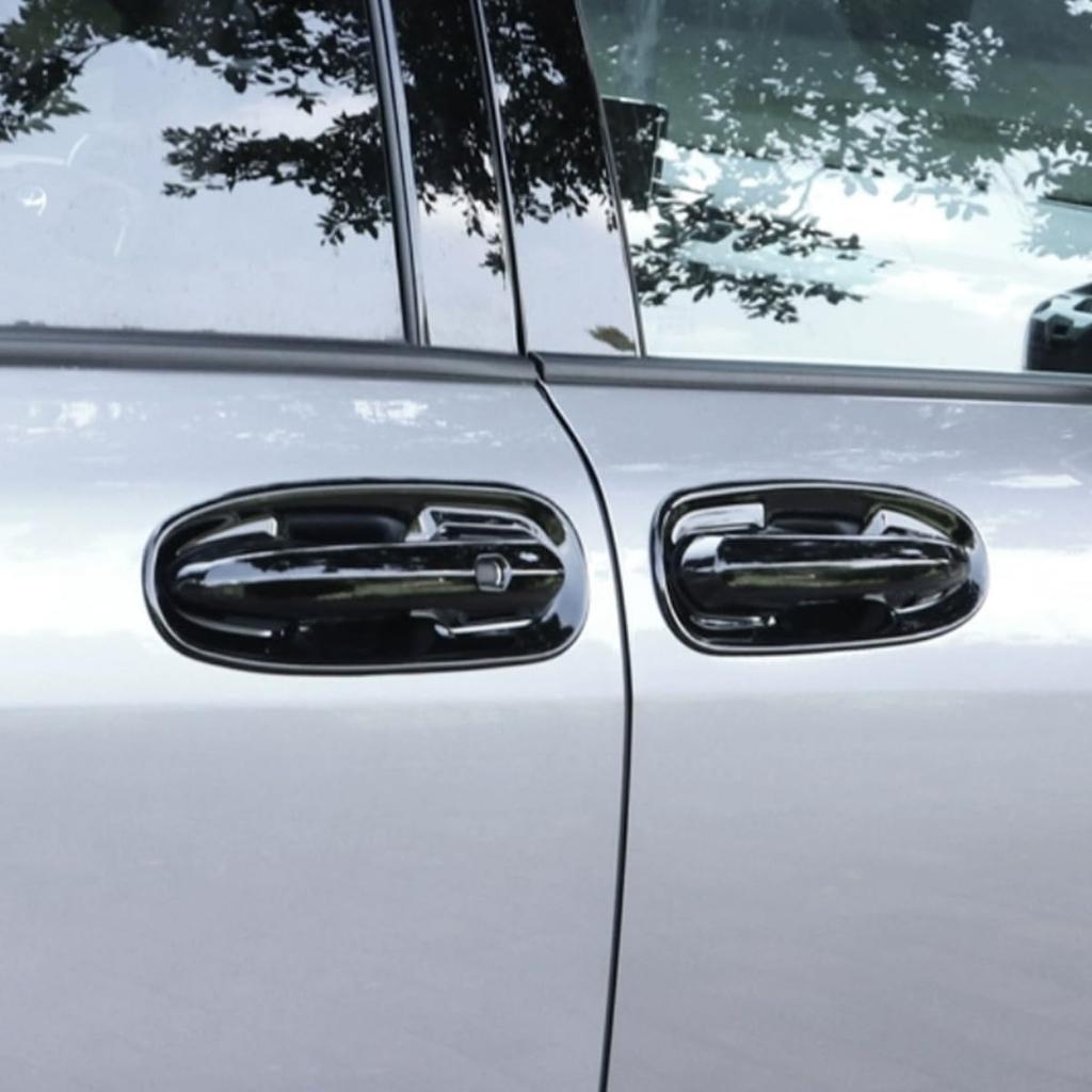 Автоаксессуары для Toyota Sienna 2021 2022 2023 2024 2025 Накладки-защитки на ручки дверей экстерьера (Черный глянцевый) АБС 4 шт.