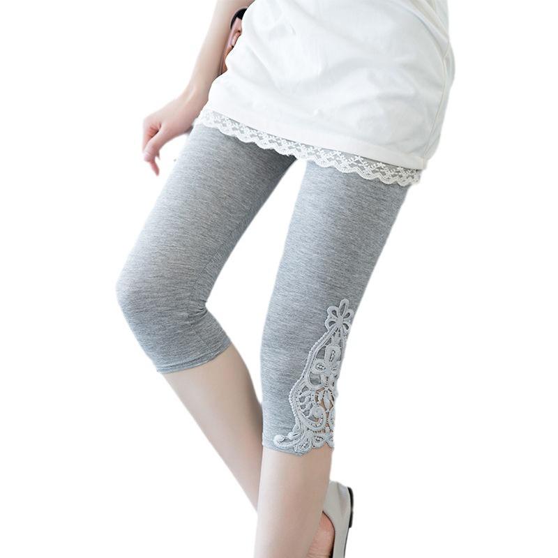 Женские кружевные леггинсы: Тонкие летние утягивающие колготки, брюки 3/4 для дома и нарядов