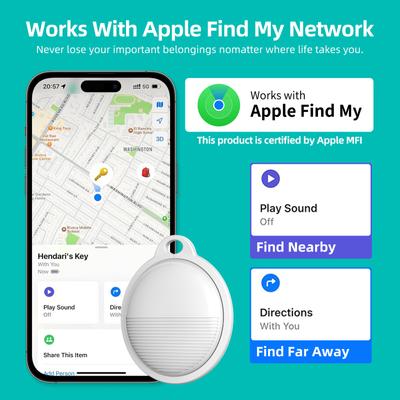 Устройство Bluetooth для защиты от потери Локатор домашних животных Кошелек Устройство для отслеживания ключей FindMy Специальное устройство для защиты от потери