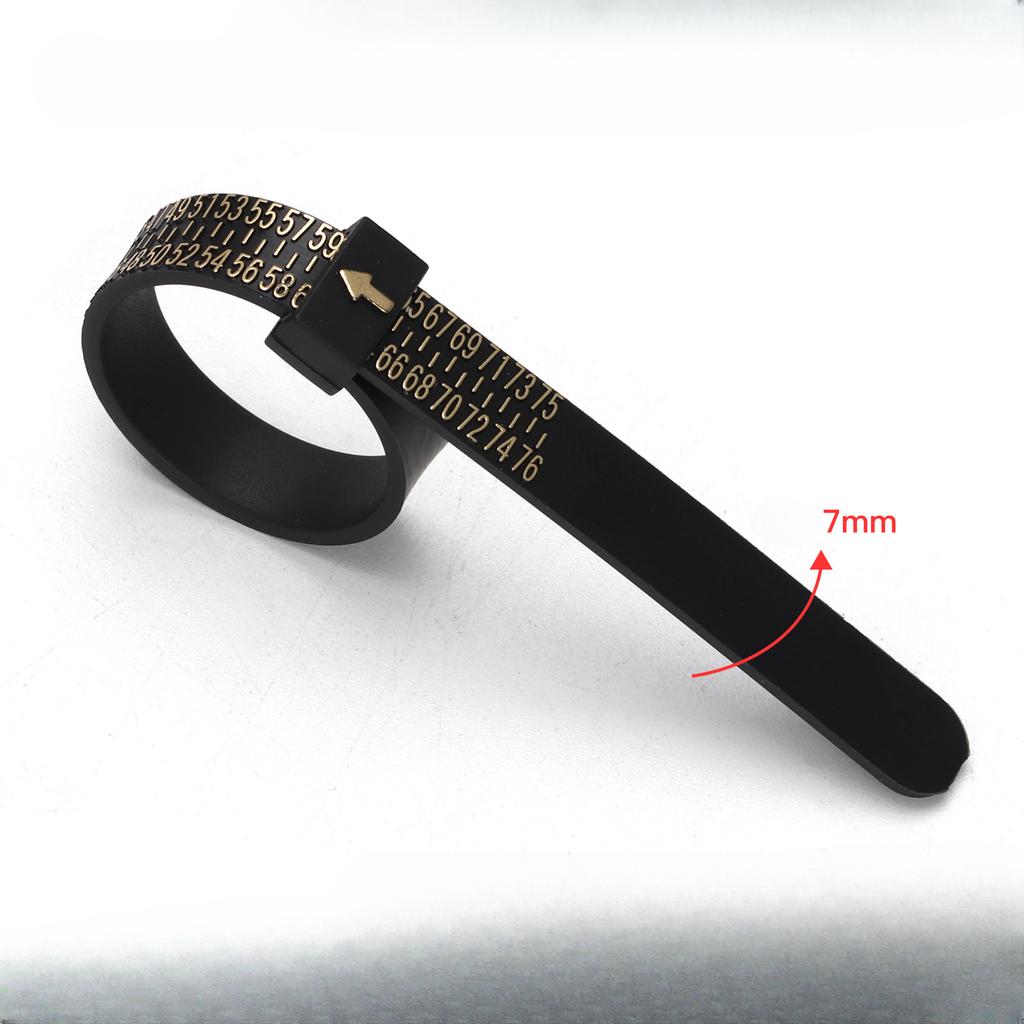 1PC Ring Sizer Measuring Set Reusable Finger Size Gauge Measure Tool US/EU Rings Size Tools