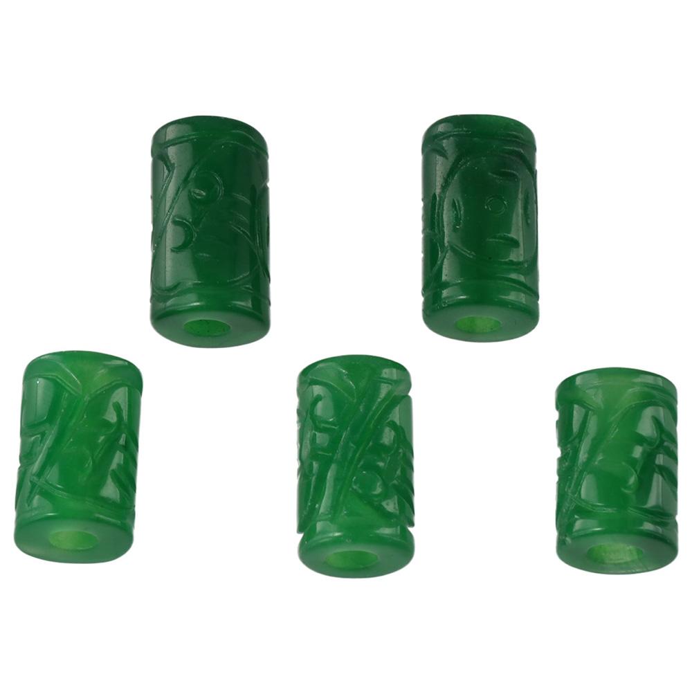 10*15 мм натуральный жадеит, нефрит, камень, трубка, форма колонны, гравировка, резная для изготовления ювелирных изделий своими руками