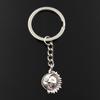 Fashion Keychain 20x16mm Moon Sun Sunshine Silver Color Pendants DIY Men Jewelry Car Key Chain Ring Holder Souvenir For Gift