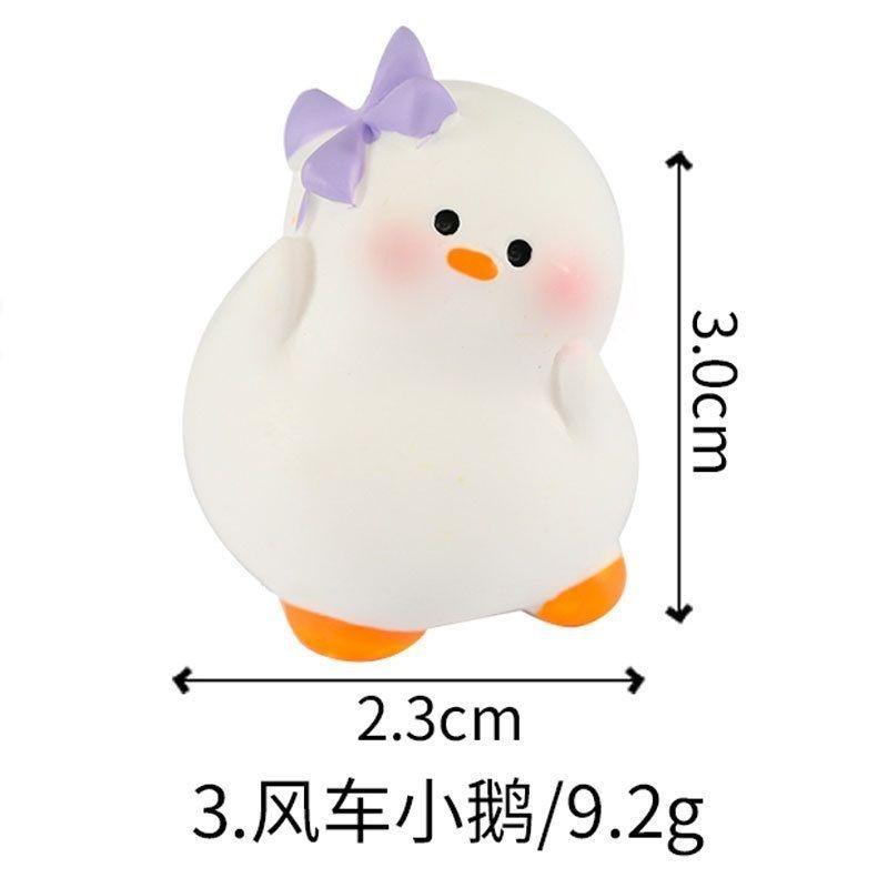 6 шт./компл., миниатюрные фигурки животных из мультфильма гусь, мини-фигурки, сделай сам, сказочный сад, украшение, мох, террариум, микропейзаж