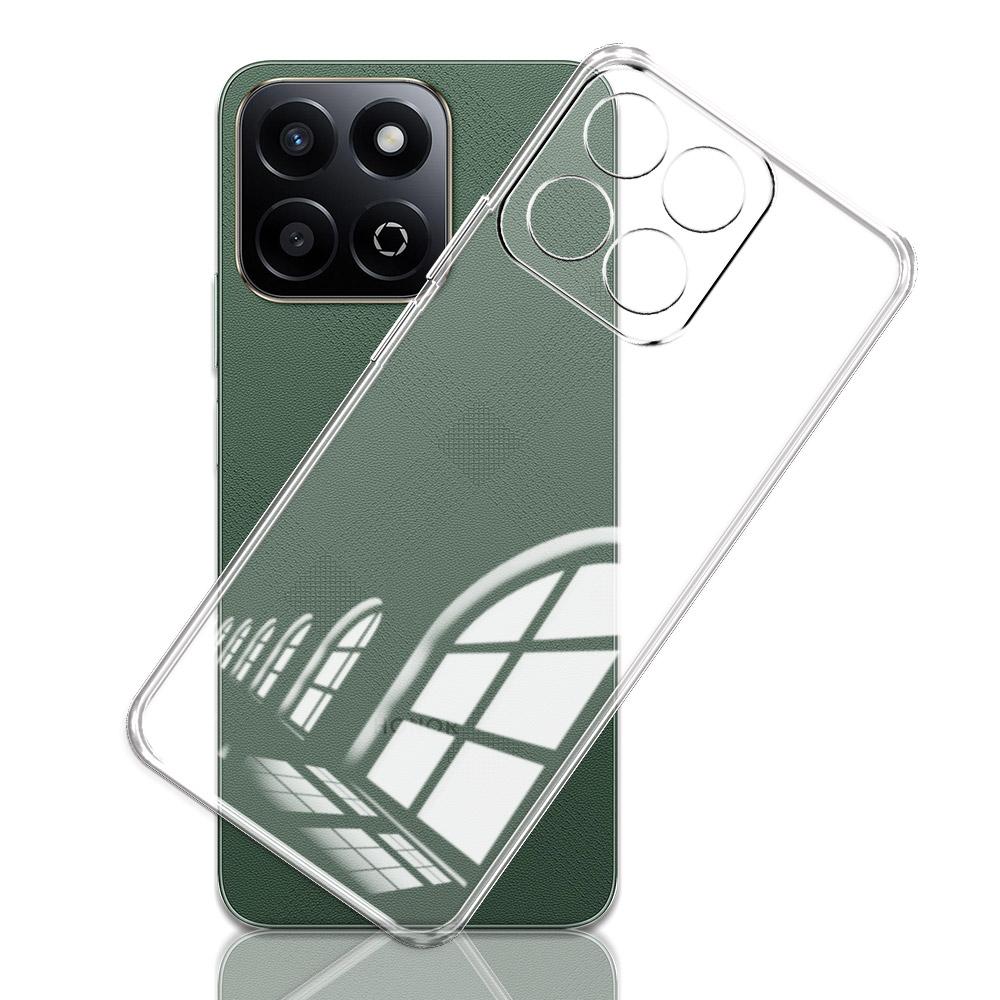 Чехол для Honor X7C Модный прозрачный мягкий силиконовый бампер Чехол для телефона для Honor 200 Smart Прозрачная противоударная задняя крышка Funda