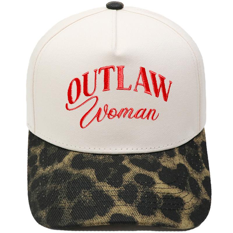 OUTLAW Women Embroidered Truck Driver Baseball Cap Color Matching Fun Men's and Women's Casual Shade Dad Hat
