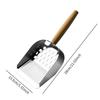 2 in 1 Pet Waste Shovel Wood Handle Toilet Garbage Picker Sturdy Litter Box Scooper  For Puppy