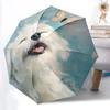 1 шт. Собаки Бабочка Автоматический Открывающийся/Закрывающийся Зонт Компактный Складной Зонт, Всесезонный Портативный Зонт для Женщин/Мужчин F1124013