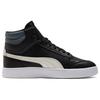 Puma Shuffle Mid Retro Casual Slip Anti-Shock Absorbing Durable High Top Skate Shoes Unisex Skate Shoes Black White 380748-07
