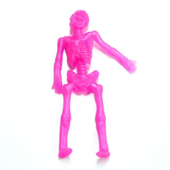 10/20/30Pcs Halloween Skeleton Stretch Toy Anxiety Stress Relief Portable Soft TPR High Elastic Colorful Skeleton Toy Party Favors Supplies