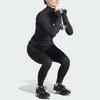 Adidas Женский топ Techfit Cold.Rdy с длинным рукавом и застежкой-молнией 1/4, черный, женская уличная одежда HY3215