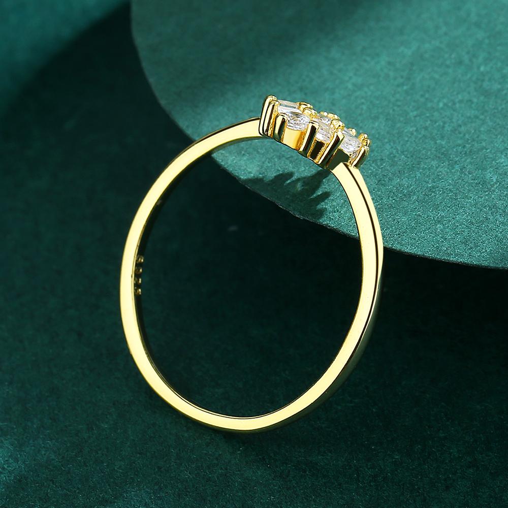 Роскошное кольцо с цветком, полное бриллиантов, золото 18 карат, парное кольцо для женщин, настоящее стерлинговое серебро с кристаллами, подарок на годовщину, ювелирные изделия