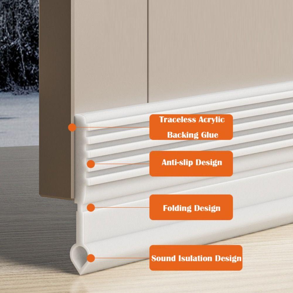 Уплотнительная полоса для нижней двери с защитой от насекомых Звукоизоляция Уплотнительная полоса для гостиной
