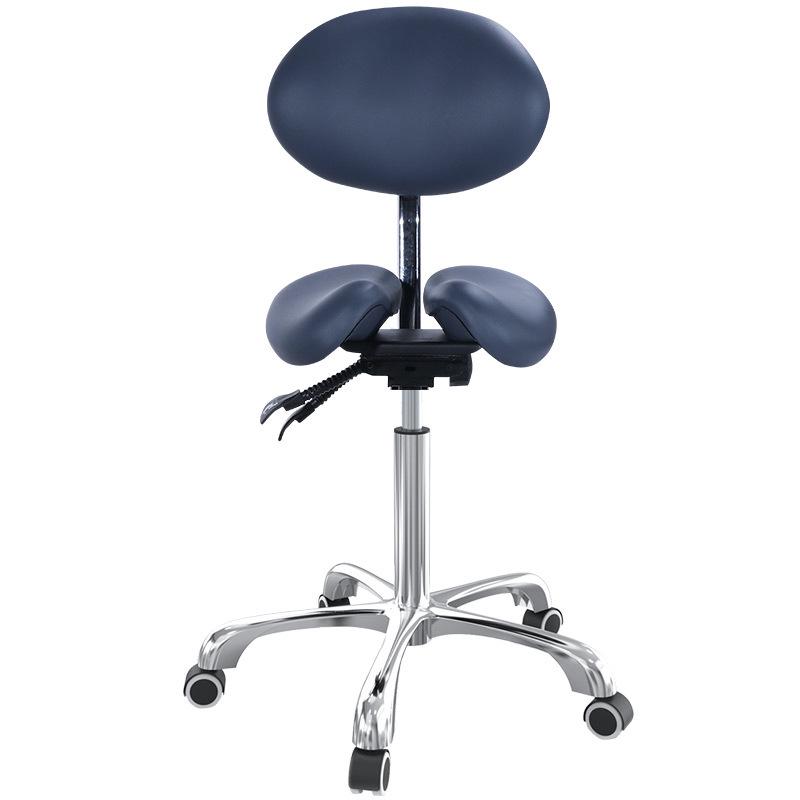 Master MS14 Dentist Saddle Chair: Adjustable, Ergonomic, Two-Piece Rotating Office Chair for Salon and Posture Support