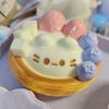 Fingertip Egg Tart Squishy Pinching Slow Rebound Toy Kids Adults Sensory Fidget Ball  For Students
