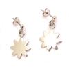 Les Trésors De Lily [C4740] - Silver 'Daisies' Earrings
