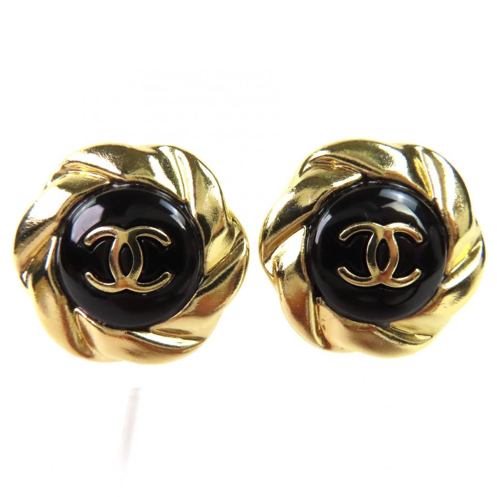 Отличная серьга CHANEL золотая Женская A22A Б/у
