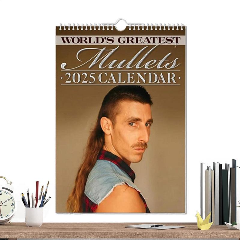 2025 Mullet Calendar Hair Stylist The World's Greatest Mullets Calendar For Family Whole Year Daily Planner Xmas New Year Gifts