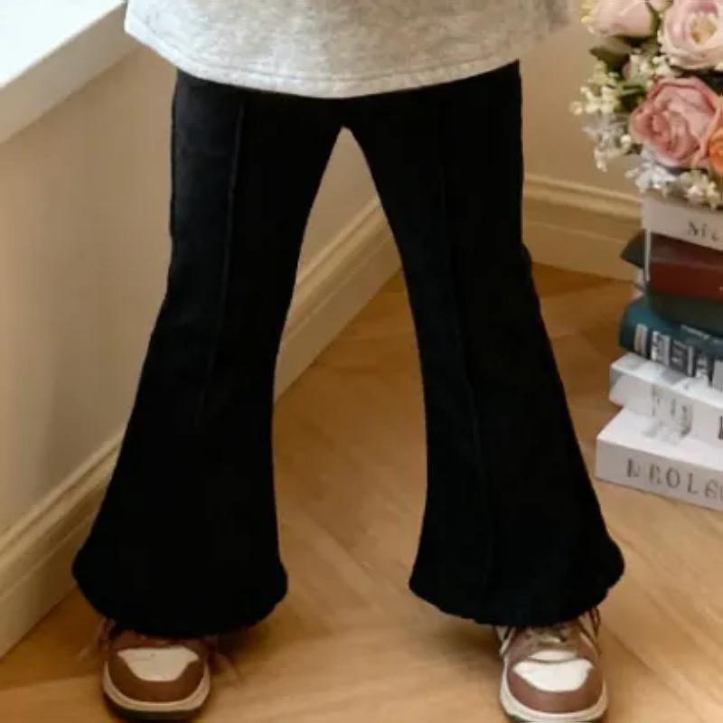 Детский осенне-зимний 2025 года набор: Худи с мультяшным бантом и расклешенные брюки