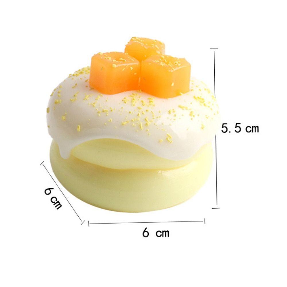 Cute Cake Soufflé Squeeze Toy Mango Slow Rebound Toy Cake Chocolate Squeeze Toy Fingertip Toy